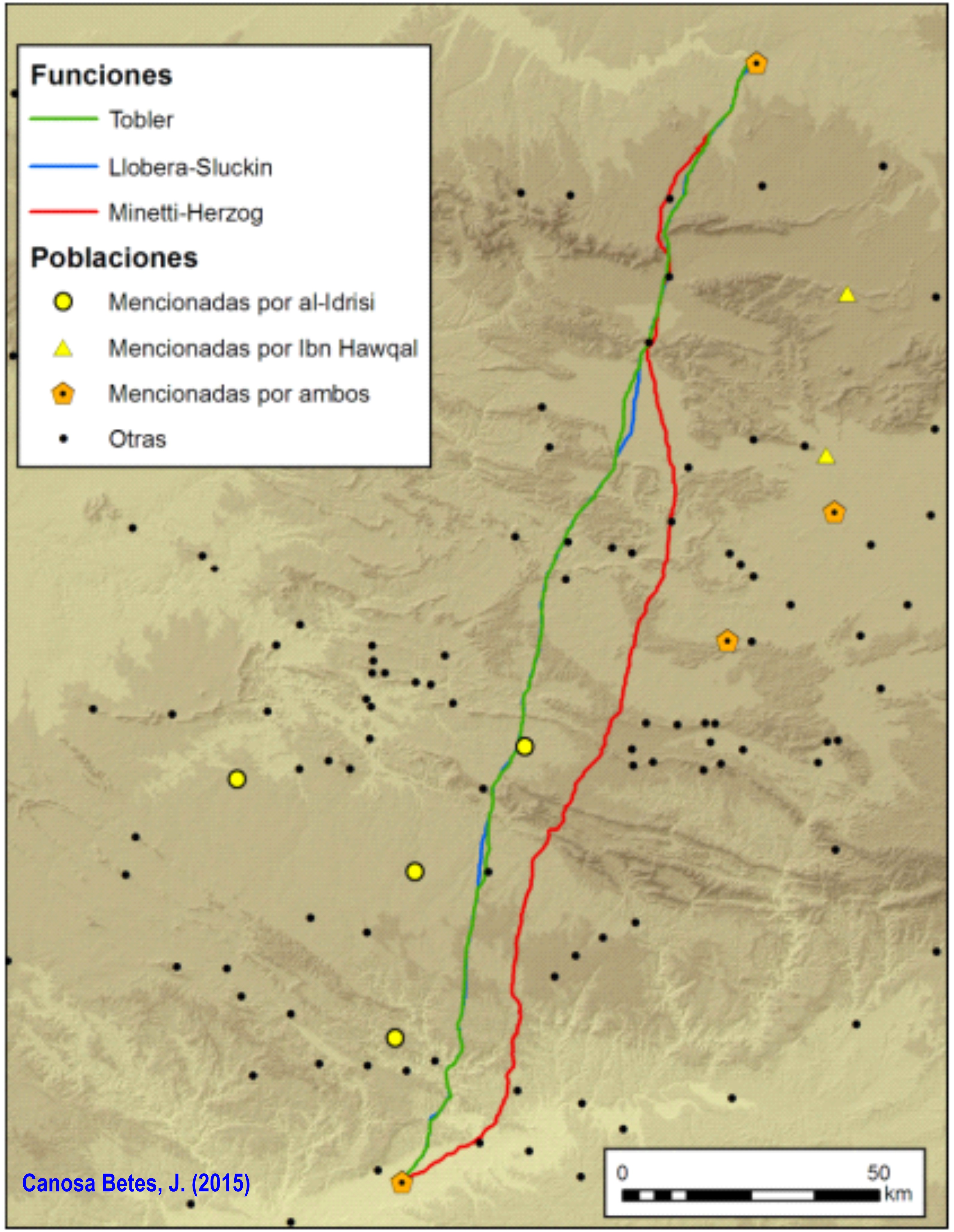 La población medieval de Kabbāl (Capilla, Badajoz): estudio histórico-arqueológico de su territorio y la red defensiva andalusí a partir de TIG. Fuente: Canosa Betes, J. (2015). Trabajo Fin de Máster. https://eprints.ucm.es/33537/